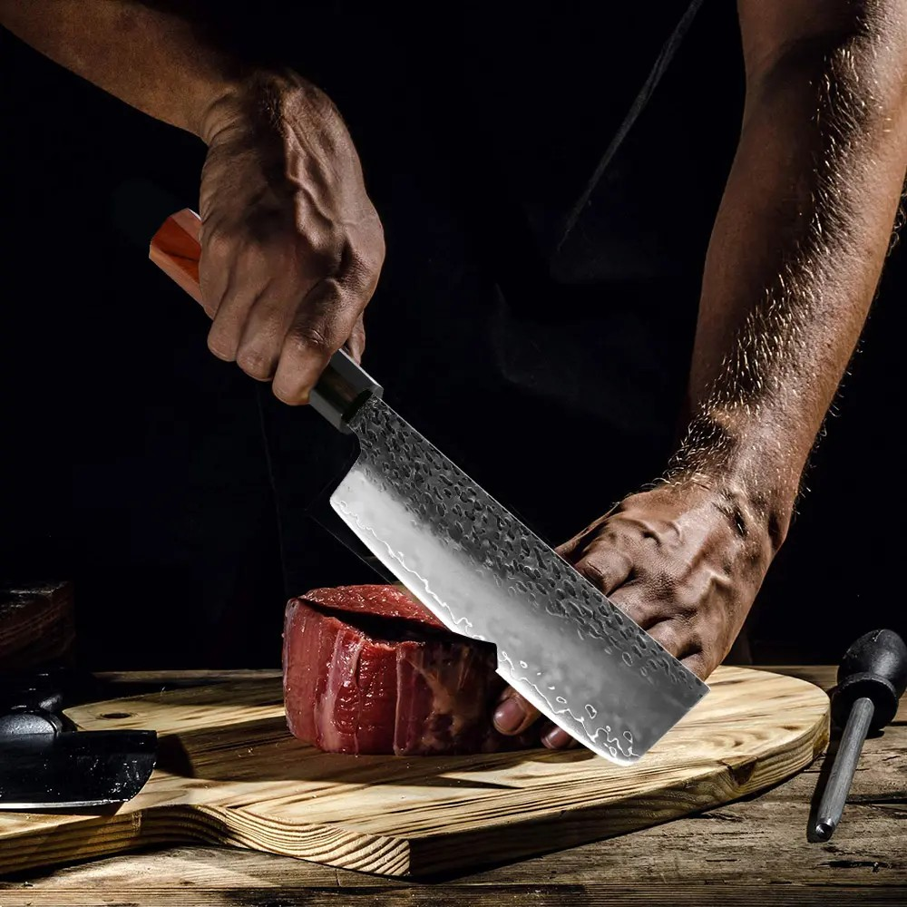 Damascus Style Nakiri Chef-Messer